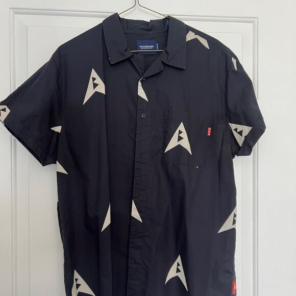 Scotch and Soda Retro Pattern Short Sleeve Button Down Men's - Picture 4 of 4